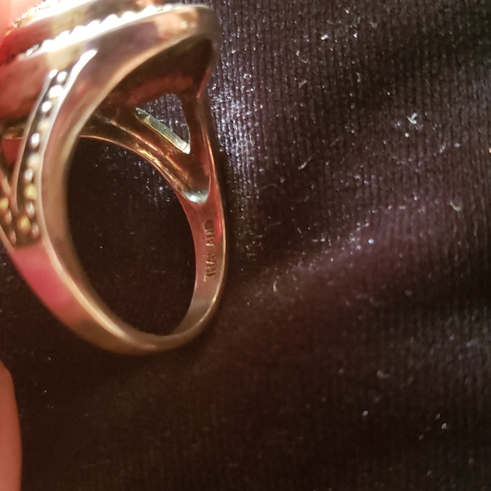 Sterling Silver Gemstone Statement Ring - image 5